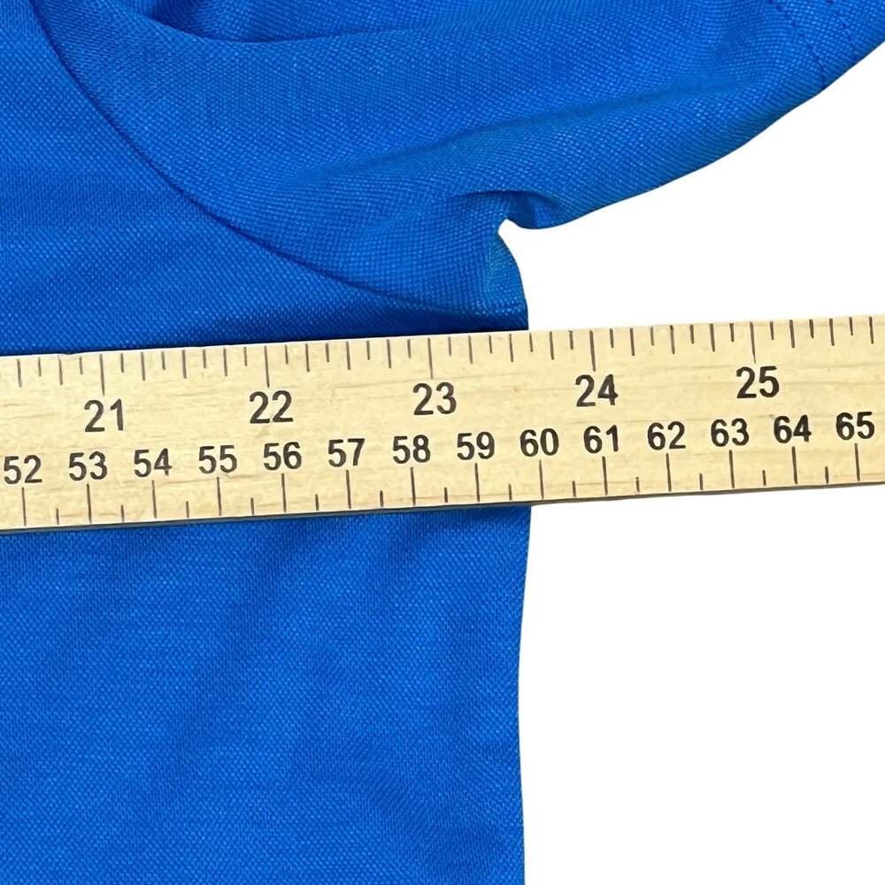Travis Mathew Polo Shirt Men’s Size XL Solid Blue Golf Casual Performance - Picture 6 of 14